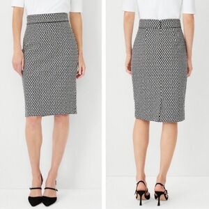 NWT Ann Taylor Geo Dot Pencil Skirt